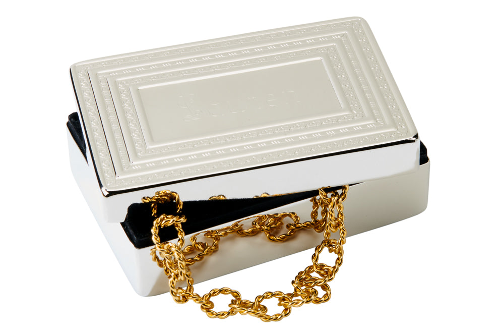 Rectangular Silver Jewelry Box
