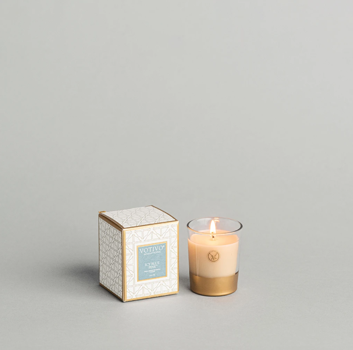 Candle -Icy Blue Pine Votive