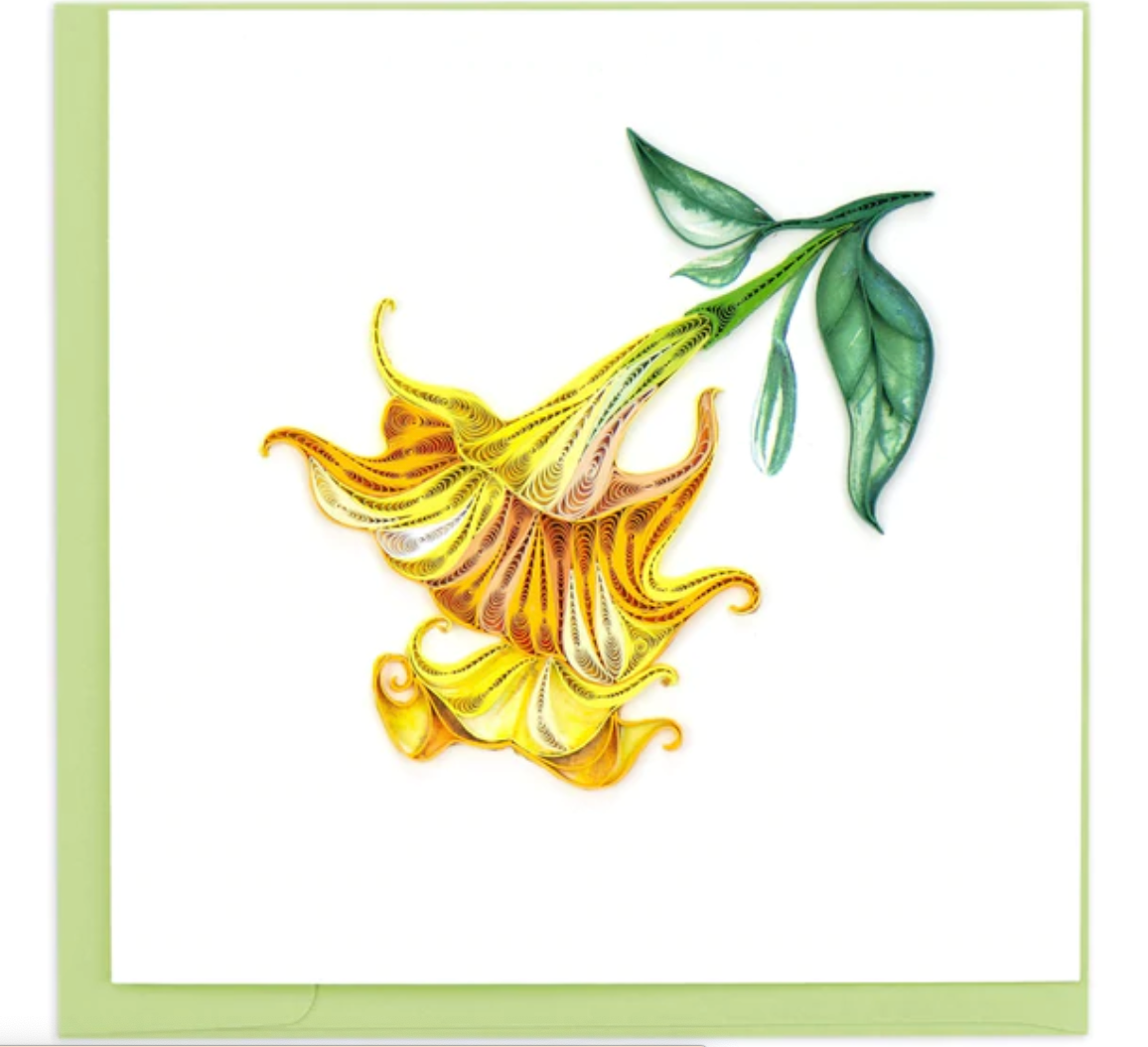 Angel's Trumpet Quill Card