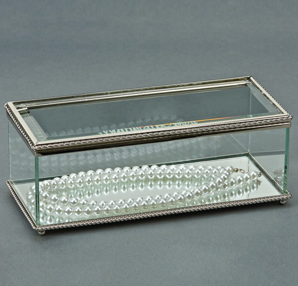Large Rectangular Hinged Glass Box
