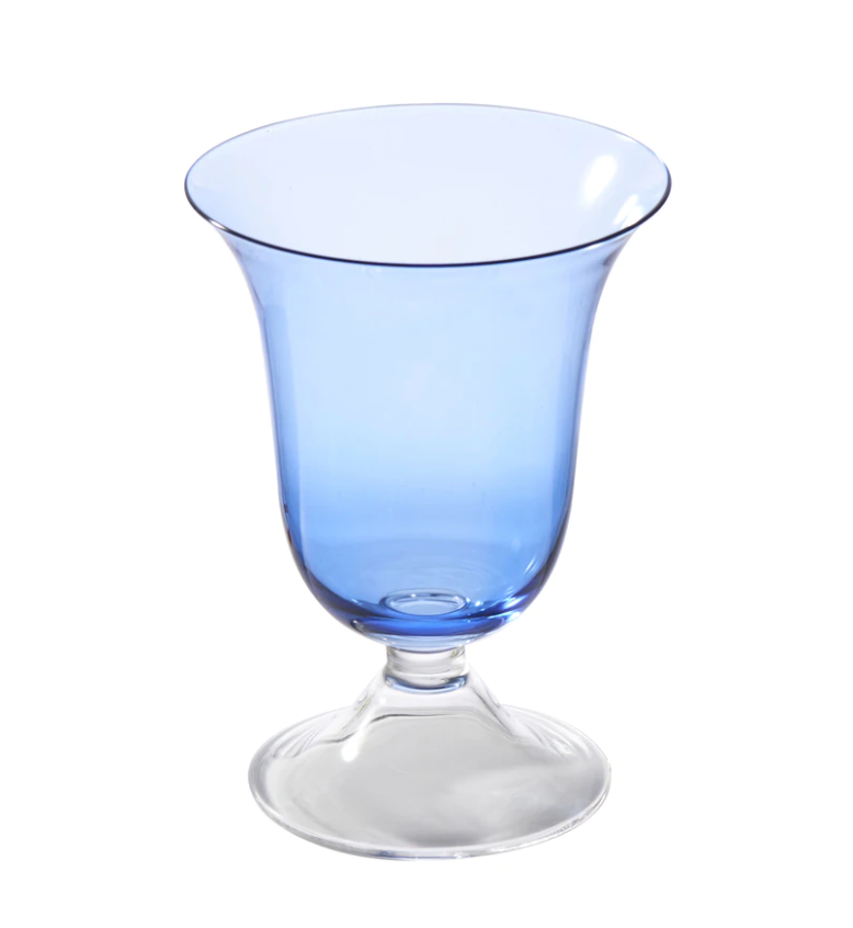 Adriana Water Glass Cobalt set of 4