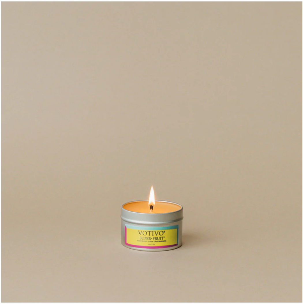 Votivo Super Fruit Travel Tin Candle