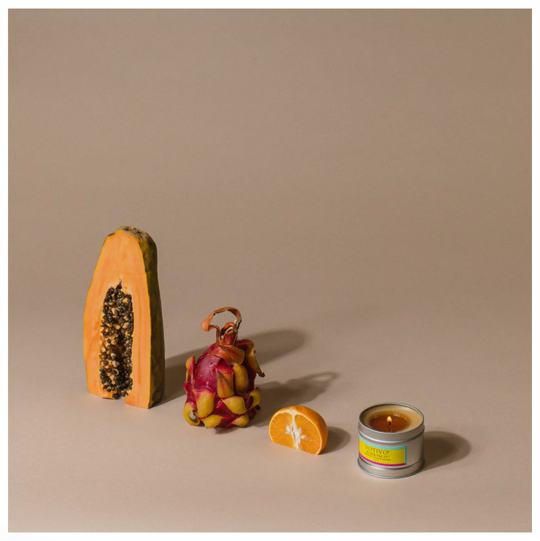 Votivo Super Fruit Travel Tin Candle