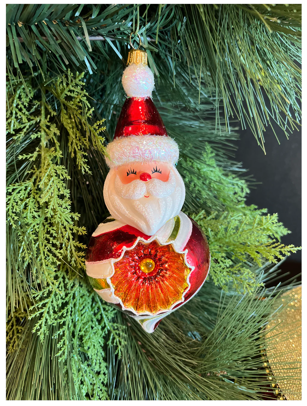 Santa Peppermint Pal Ornament- Heartfully Yours