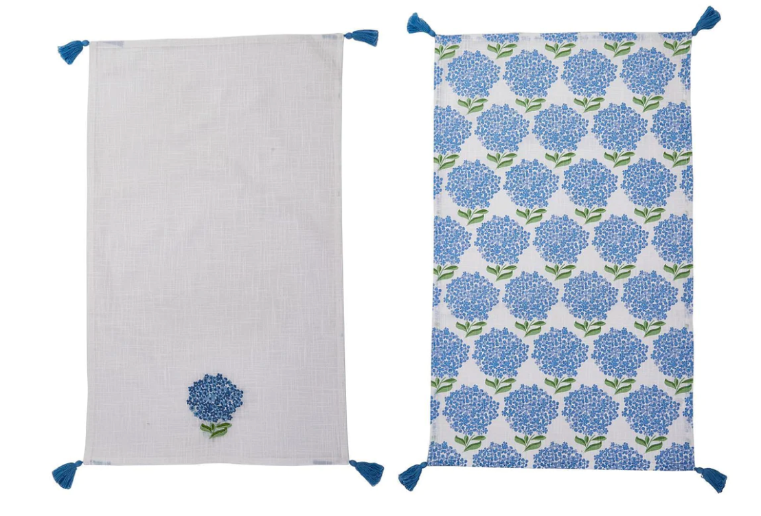 Hydrangea Dish towel Set of 2