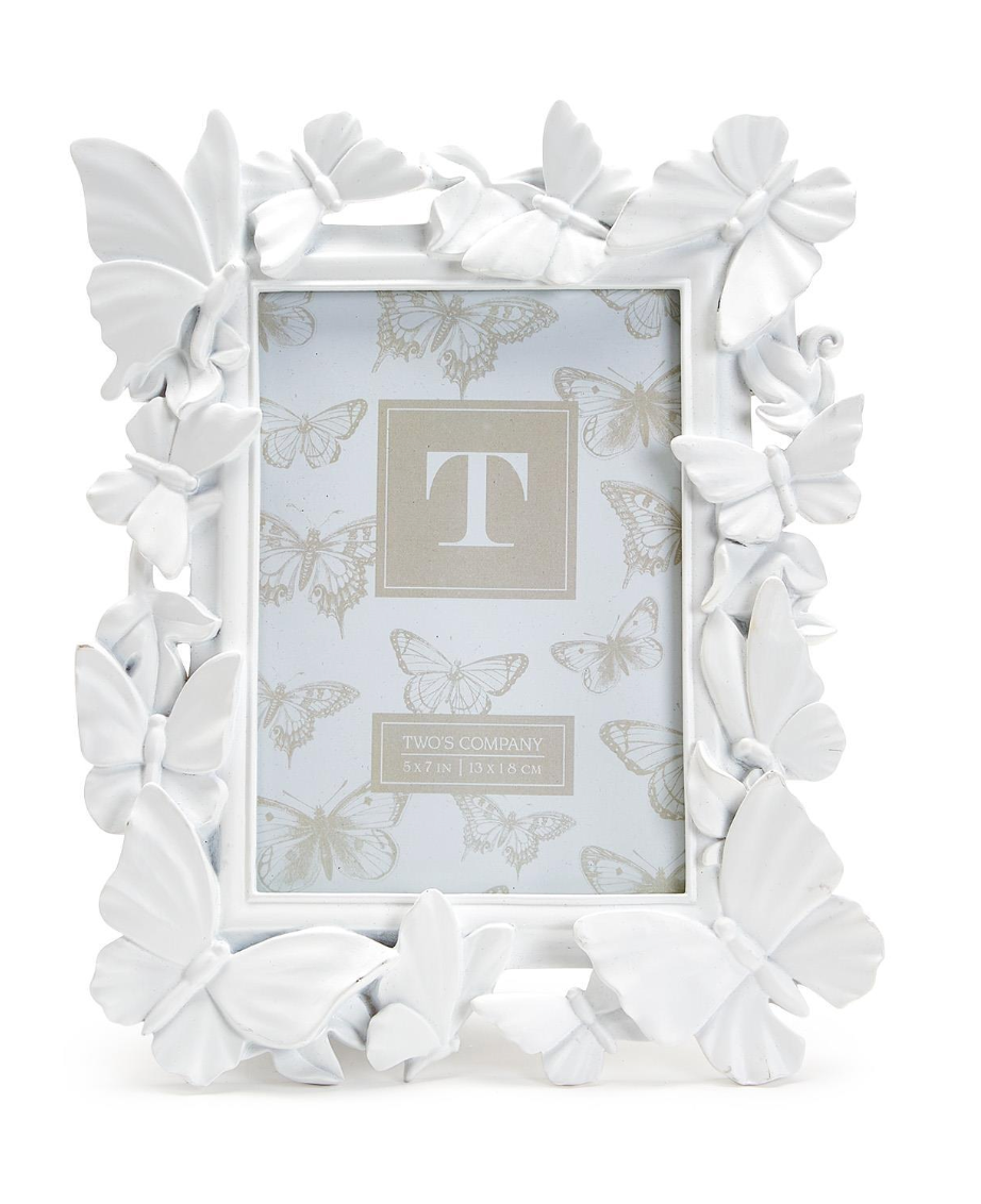 White Butterfly Frame 5x7