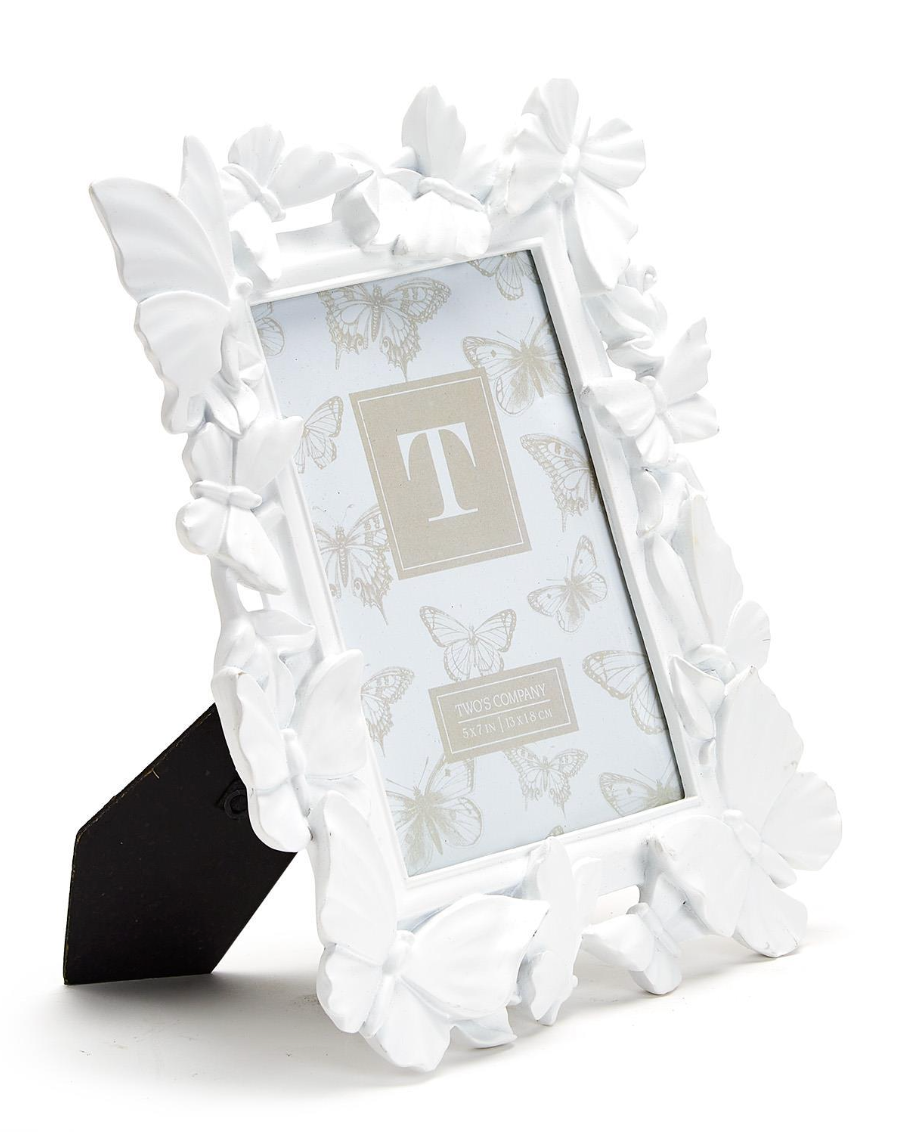 White Butterfly Frame 5x7