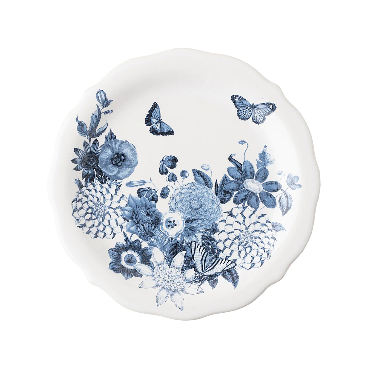 Field of Flowers Dessert/ Salad Plate in Chambray Blue